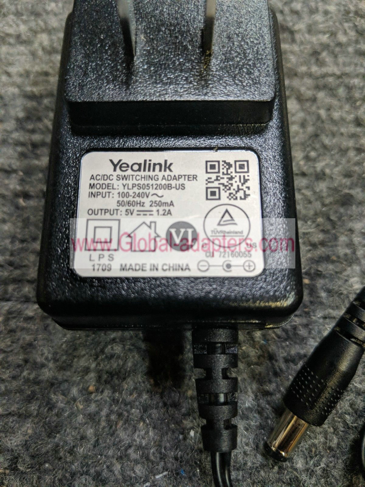 Brand new Yealink 5V 1.2A YLPS051200B-US Switching Power Adapter - Click Image to Close